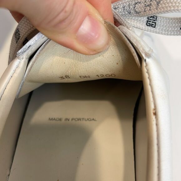 Givenchy Urban White Sneakers 100% calf leather Size 38 - Picture 7 of 7